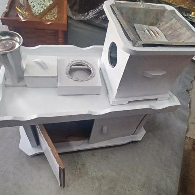 White MDF Rekebot