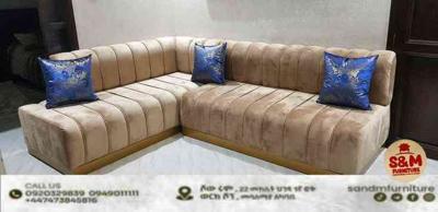 space saving 6 seater  L shape sofa set.
