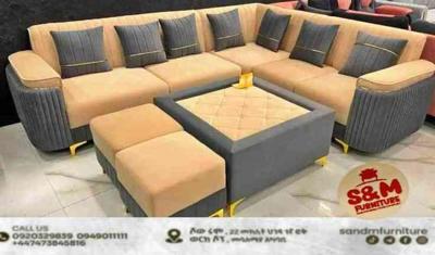 latest quality L shape sofa sets.