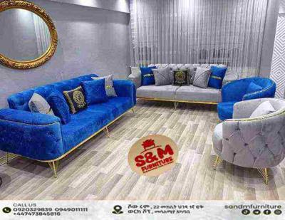 Elegant semi circular sofa sets.