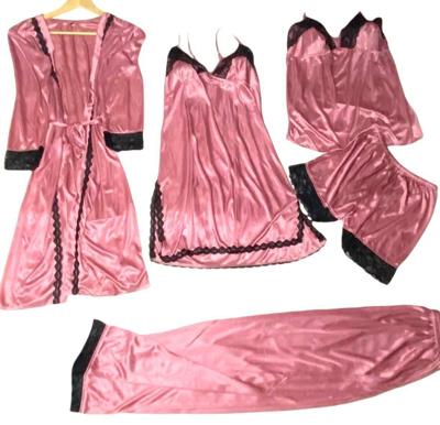 ◆5 Pieces of Night Wears (Pijama)

◆100% Material Silk

◆100% Fabric Satin

✔ Available On Hand