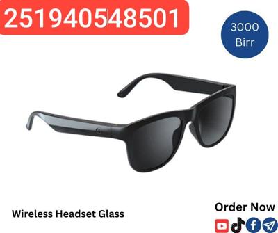 Wireless headset glasses