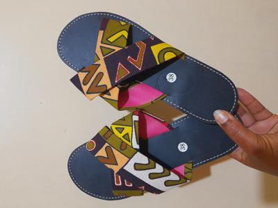beautiful African flat shoes