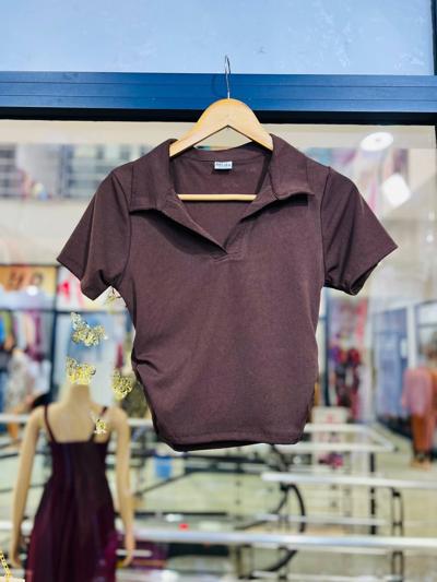 Polo crop t-shirt