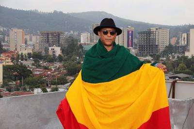 ባህላዊ አረንጓዴ ቢጫ ቀይ ፎጣ | Green Yellow Red |Cultural Ethiopian Blanket and Dress