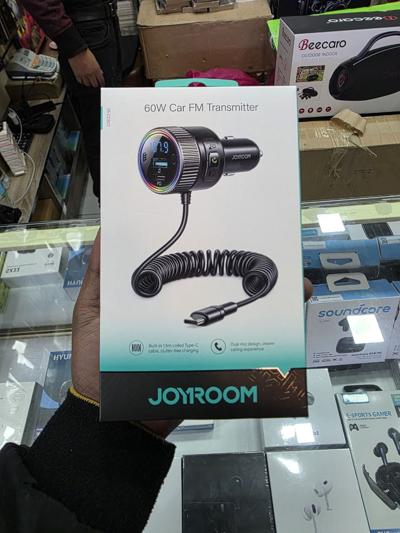 JOYROOM 60W Car FM Transmitter - Your All-in-One Car Charger and Audio Hub!