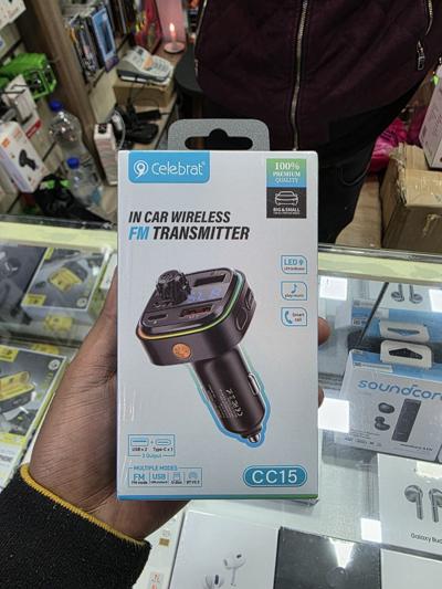Celebrat CC15 In Car Wireless FM Transmitter - Your Ultimate Audio and Charging Hub!