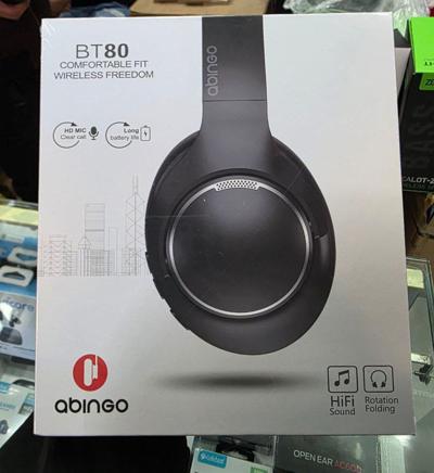 Abingo BT80 Over-Ear Headphones - Comfortable Fit, Wireless Freedom!