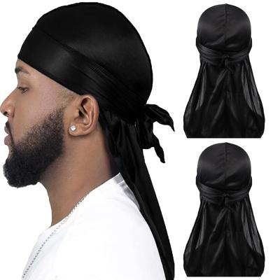 3Pcs silky durag for men wave cap