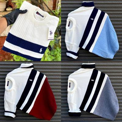Men's Textured Knit polo Shirts