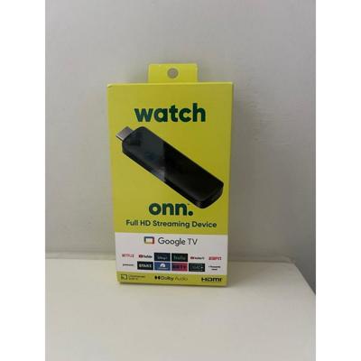 onn Full HD Streaming Device, Google TV - Fast Streaming, 8GB Storage, 1.5GB RAM, Remote with Voice Control