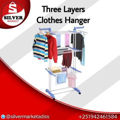 Three Layer Clothes Hanger Rack
